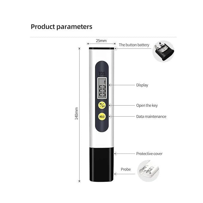 QuirkyPick™ Water TDS Meter Tester