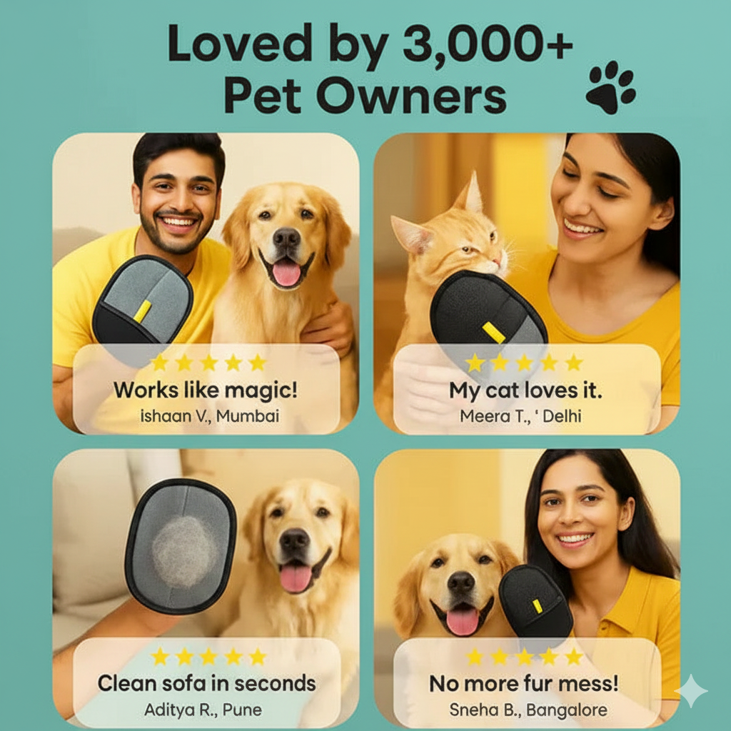 QuirkyPick™ Pet Grooming Gloves – De-Shed & Massage |🔥Buy 1 Get 1 Free🔥