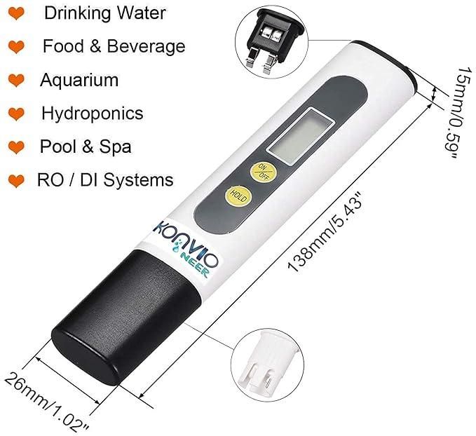 QuirkyPick™ Water TDS Meter Tester