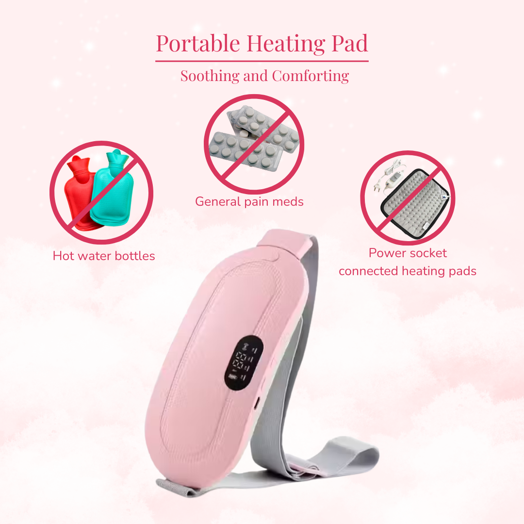 QuirkyPick™ 💖 Wireless Menstrual Heating Pad – Period Pain Soother