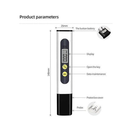 QuirkyPick™ Water TDS Meter Tester