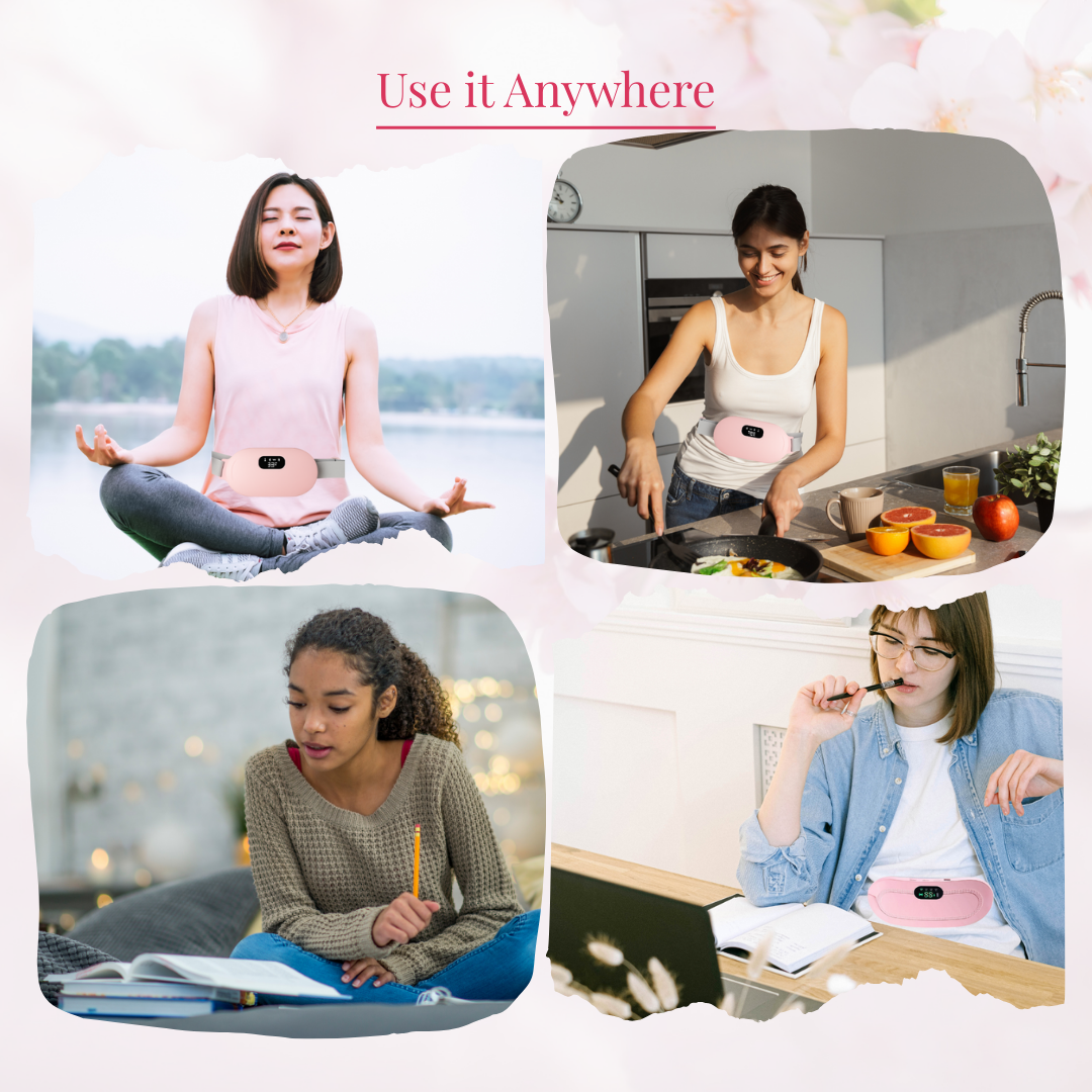 QuirkyPick™ 💖 Wireless Menstrual Heating Pad – Period Pain Soother