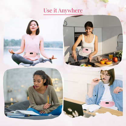 QuirkyPick™ 💖 Wireless Menstrual Heating Pad – Period Pain Soother