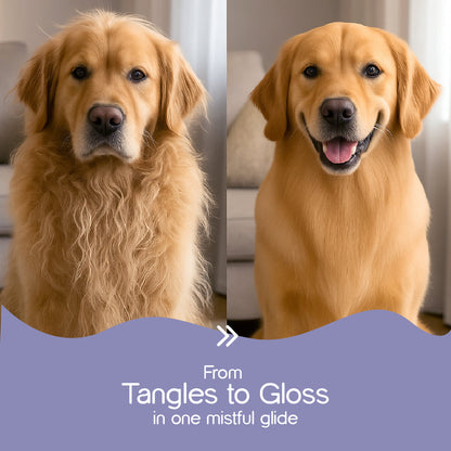 QuirkyPick™ 🌟 2-in-1 Pet Brush – Steam Mist Grooming Tool