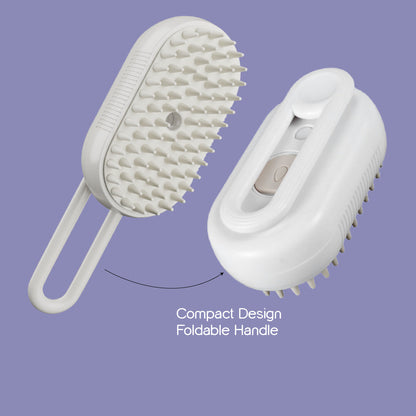 QuirkyPick™ 🌟 2-in-1 Pet Brush – Steam Mist Grooming Tool
