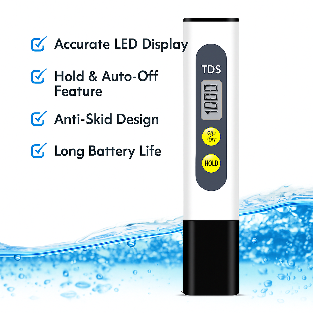 QuirkyPick™ Water TDS Meter Tester