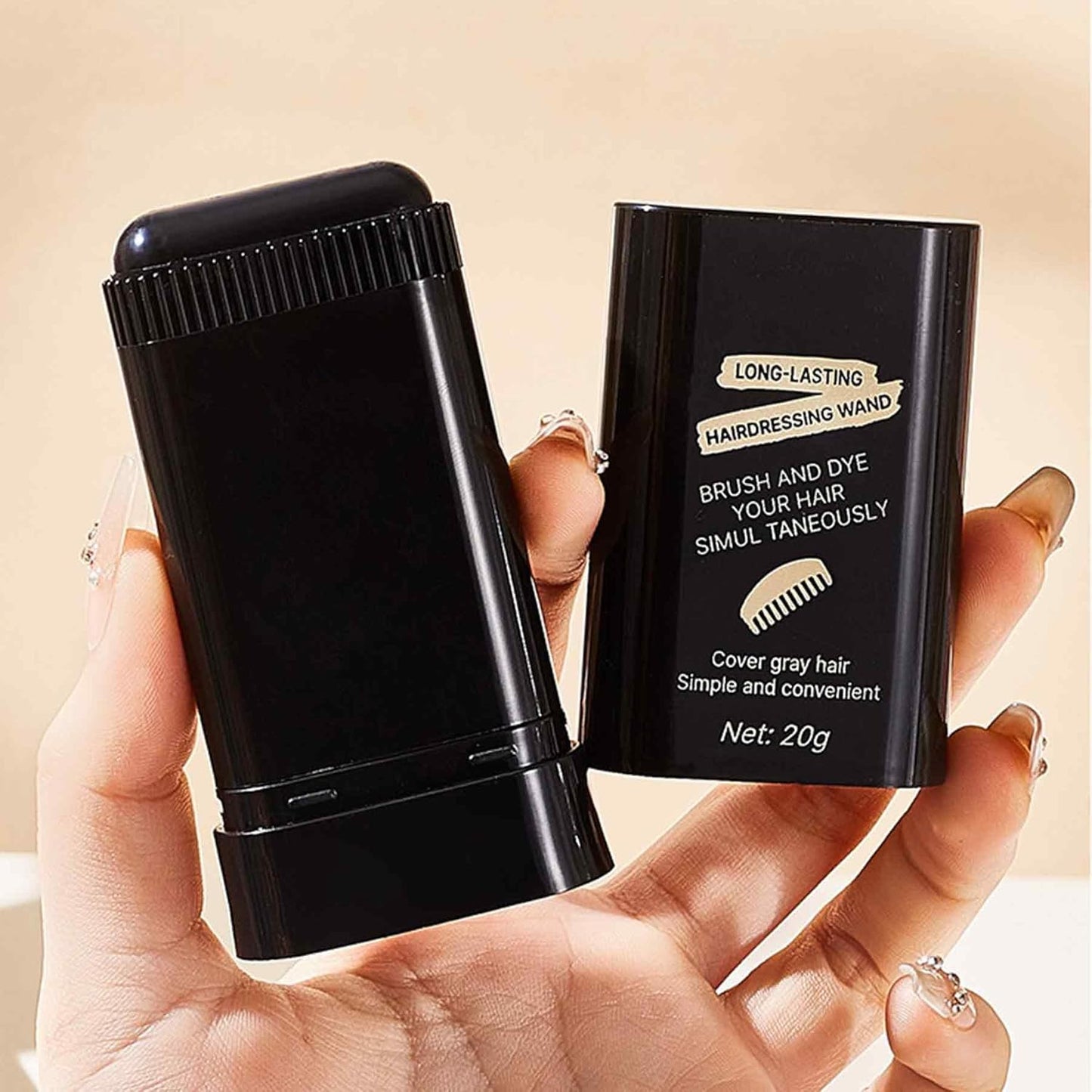 QuirkyPick™ 🌊 Waterproof Hair Color Comb Stick - Black